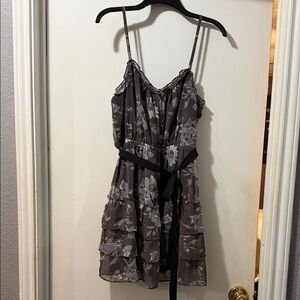 American Eagle Outfitters Floral Mini Dress in Grey and Black 8